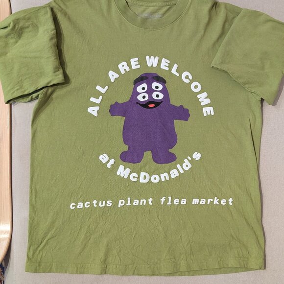 *RARE* CACTUS PLANT FLEA FARM X MCDONALDS GRIMACE LONG SLEEVE US L - Picture 1 of 3
